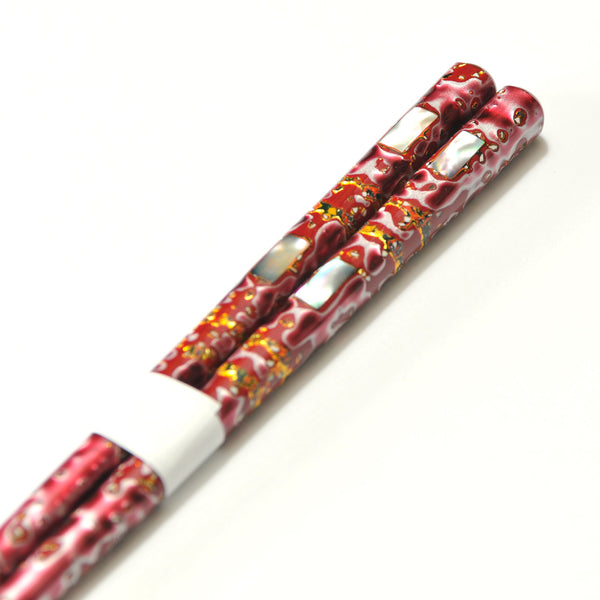 CHOPSTICKS] HEXAGONAL BAMBOO CHOPSTICKS (RED)  WAKASA LACQUERWARE ｜Made in  Japan products BECOS