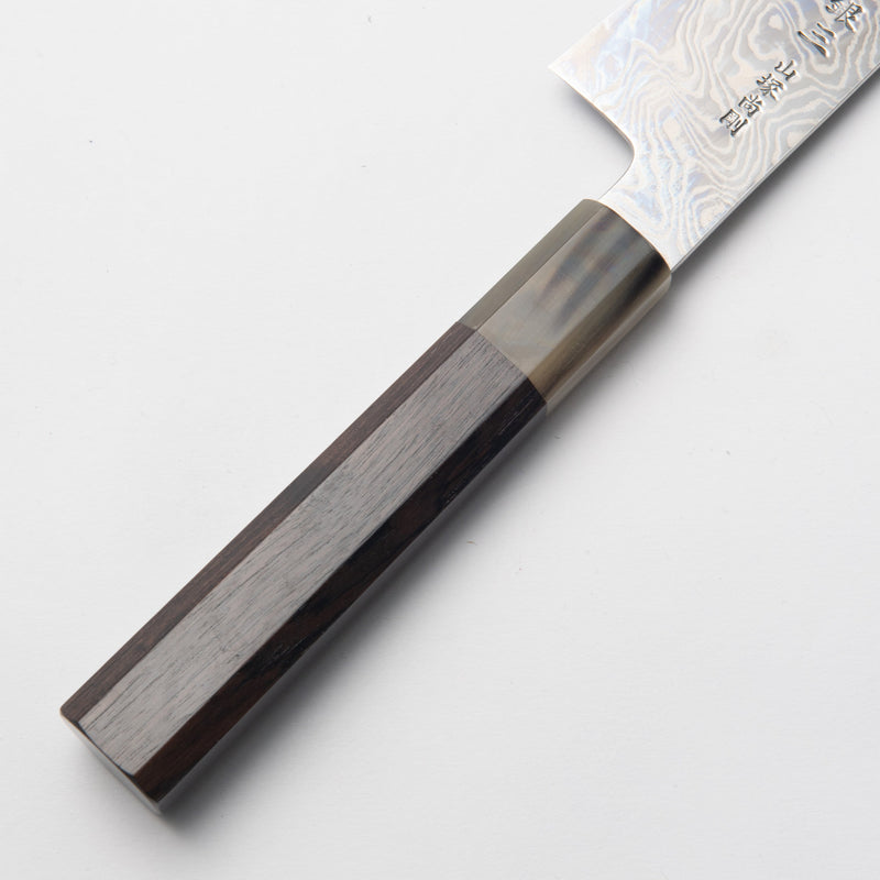 Shogo Yamatsuka's Nickel-Damascus steel  Curved-Santoku 180mm