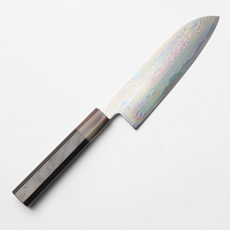 Shogo Yamatsuka's Nickel-Damascus steel Santoku 165mm