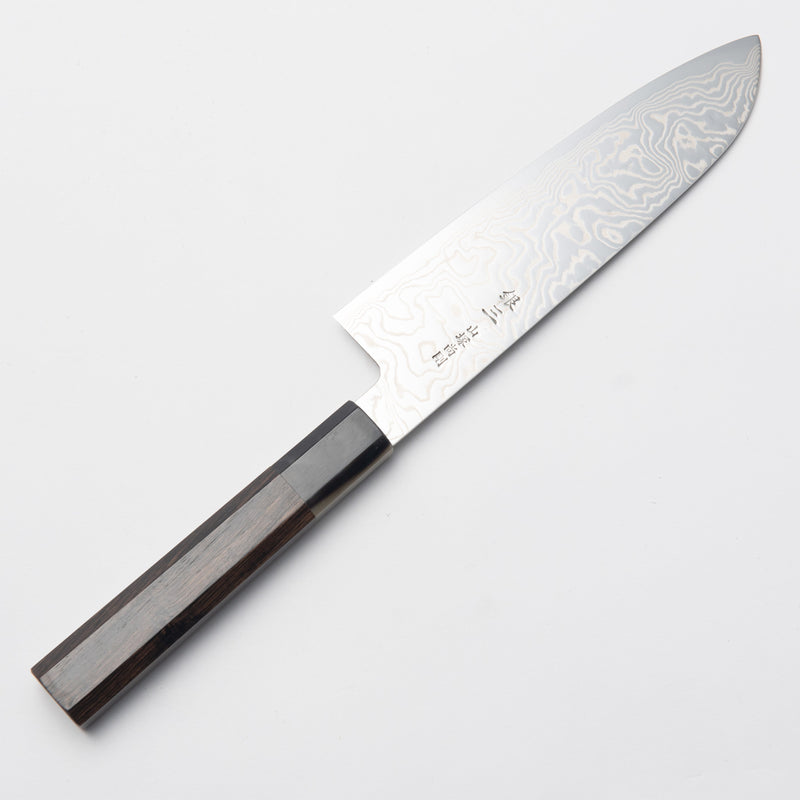 Shogo Yamatsuka's Nickel-Damascus steel Santoku 180mm