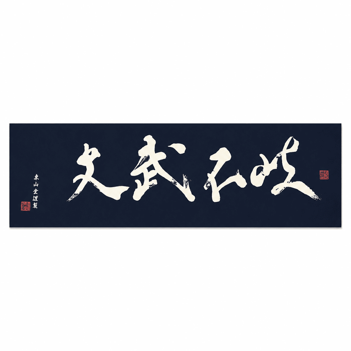 ★Gift 150★ Bunbufuki Tenugui - Navy