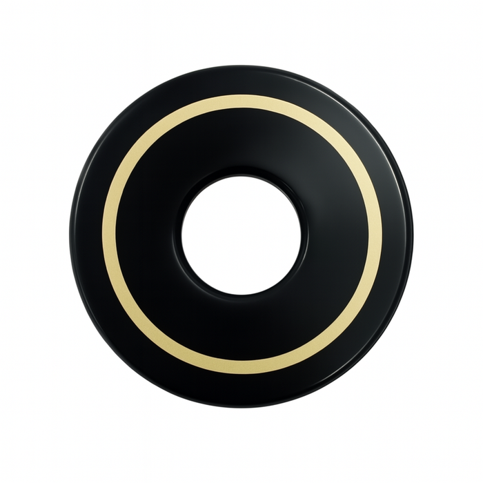 Black & Gold Plastic Tsuba