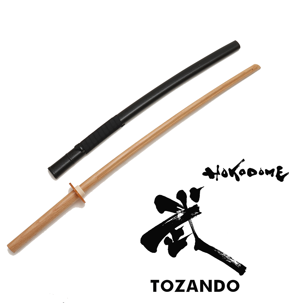 Akamu - Hokkaido Oak Grooved Bokuto, Tsuba, Saya Set — Tozando