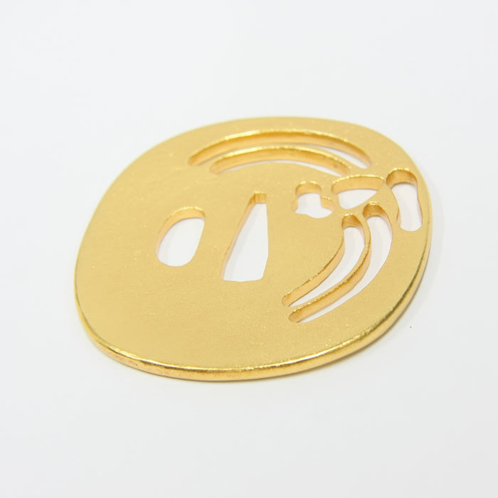 Gold Plated 925 Sterling Silver Tombo Tsuba