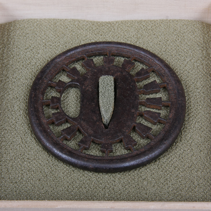Antique Tsuba - Wheel of Arrows