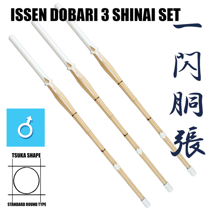 Issen Dobari Fully Furnished 3 Shinai Set