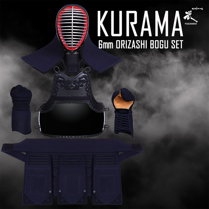 Kurama - 6mm Deluxe Pitch Orizashi Kendo Bogu Set — Tozando Kurama - 6mm Deluxe Pitch Orizashi Kendo Bogu Set — Tozando
