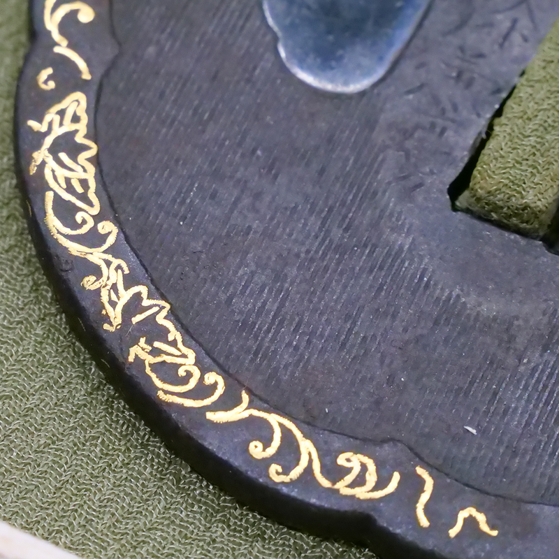 Antique Tsuba - Mimi-Zogan Senbori