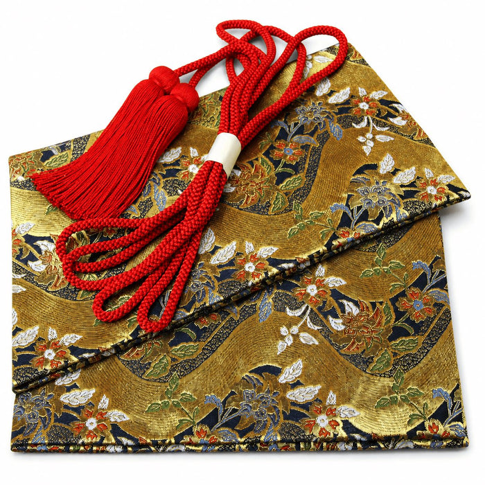 ★Gift 500★ Traditional Kimono Brocade Sword Bag with Fusahimo – Color Selected at Random /Limited Stock
