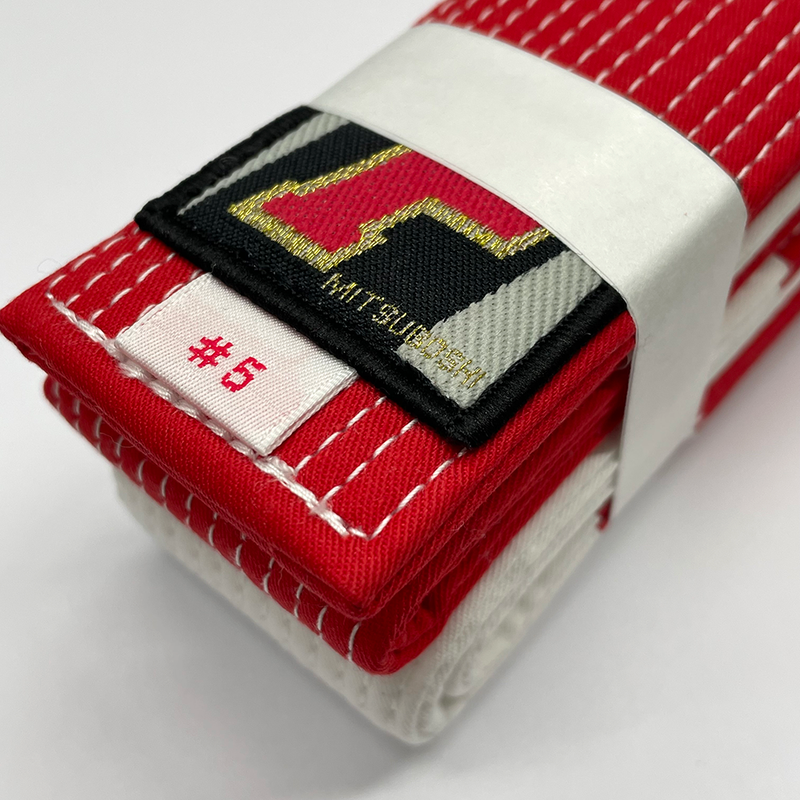 Mitsuboshi J135 Red & White Belt