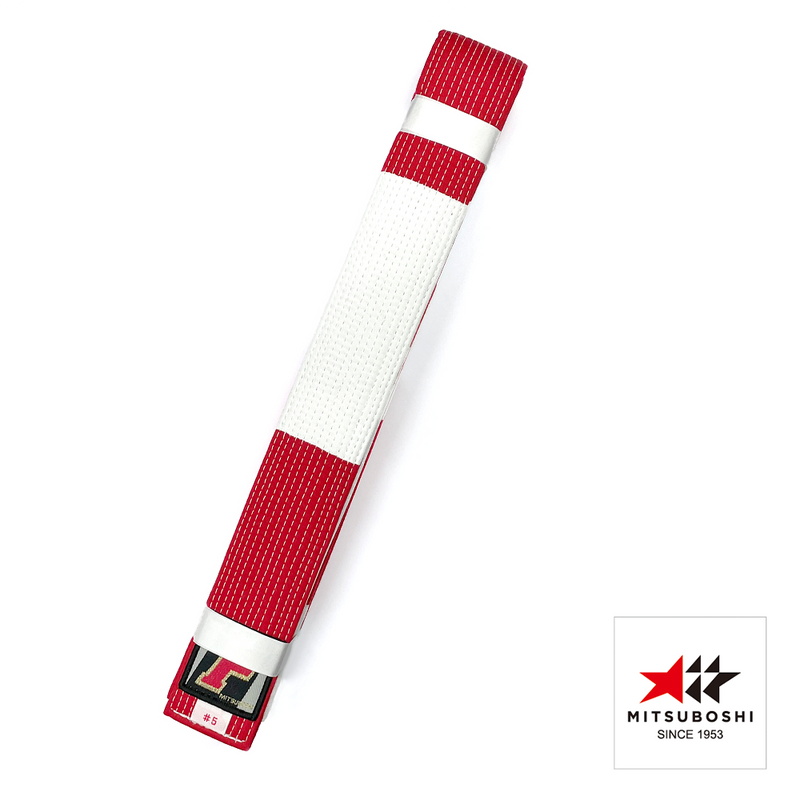 Mitsuboshi J135 Red & White Belt