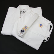 The dogi, pants and obi folded together.