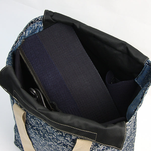 Alternative view of an open bag containing bogu.