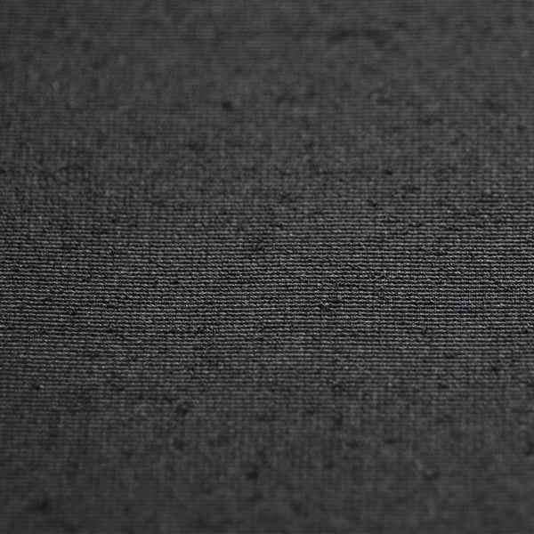 Close-up of the black fabric.