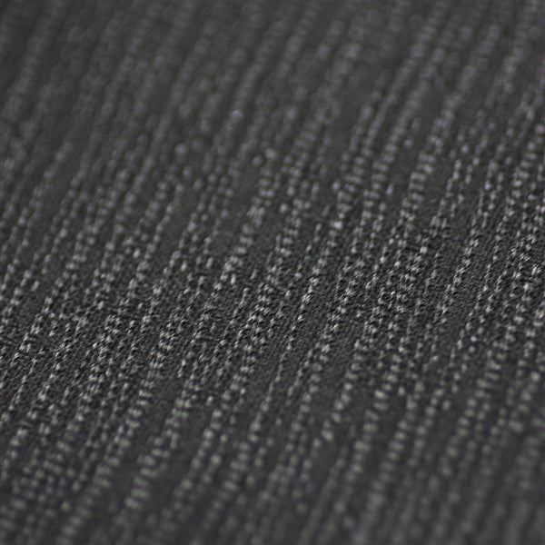 Close-up of the black nami tsumugi fabric.