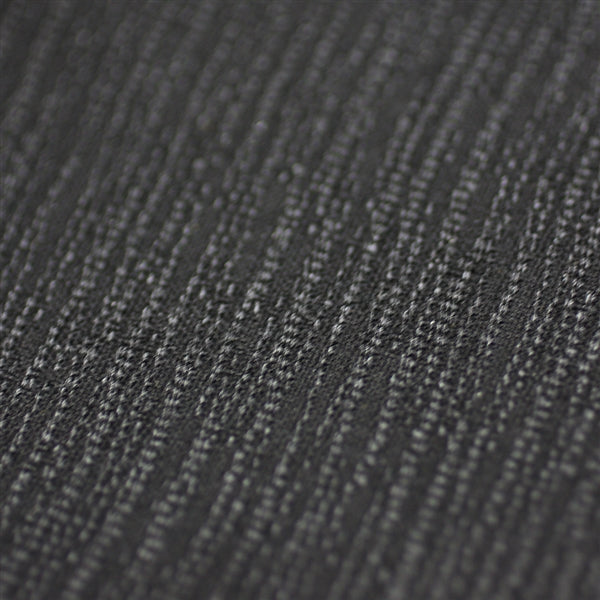 Close-up of the black nami tsumugi fabric.