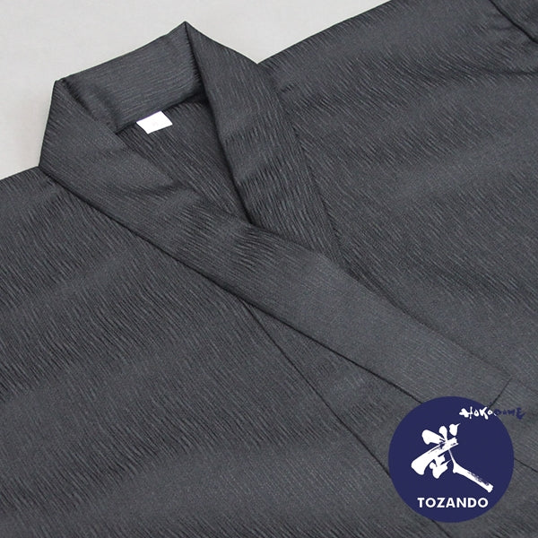 Close up of the collar of a custom made dogi.