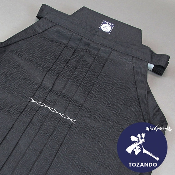 Close-up of the tailored iaido hakama.