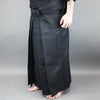A pair of tailored iaido hakama when worn.