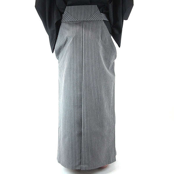 Full length back view of the hakama when worn.