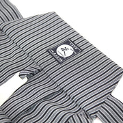 Close-up of the hand-stitched koshi-ita part of the hakama.