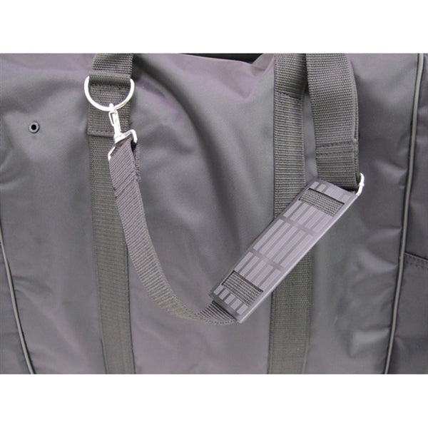 View of the detachable and adjustable shoulder strap.
