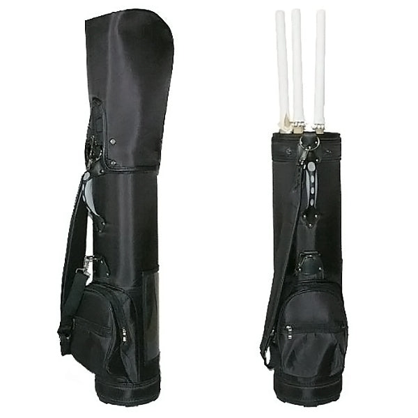 Full view of the travel bag, showing it zipped up and unzipped.