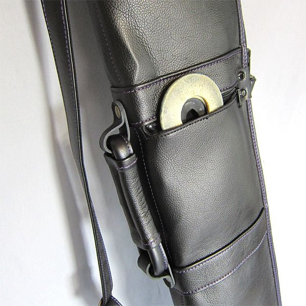 Close-up view of the outer pocket.