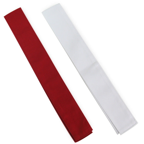Both colors next to each other, straightened out.