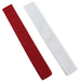 Another angle of the red and white tasuki folded in two.
