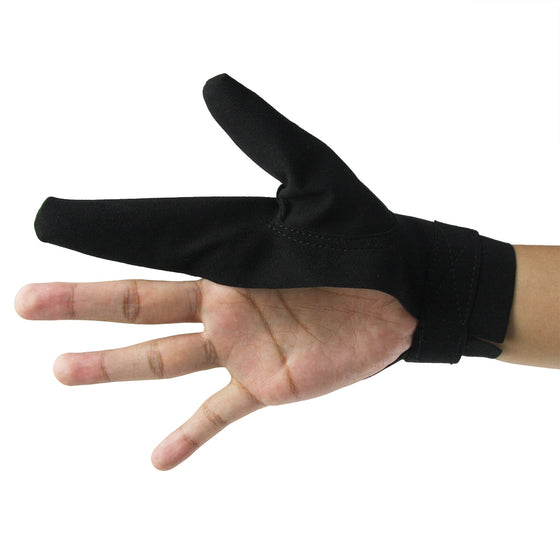 Black version with the thumb and a single finger.