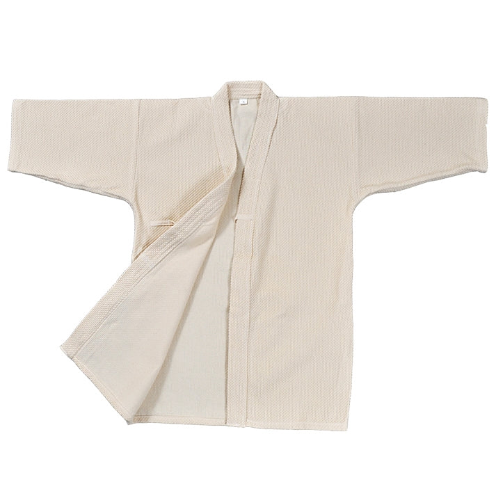unbleached single-layer kendo gi front view