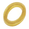Angle view of leather tsuba.
