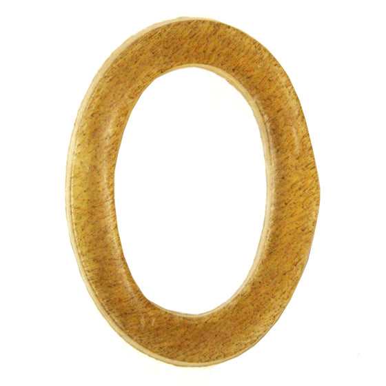 Straight view of leather tsuba.