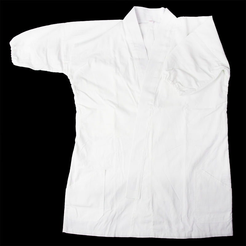 View of the dogi with a sleeve folded.