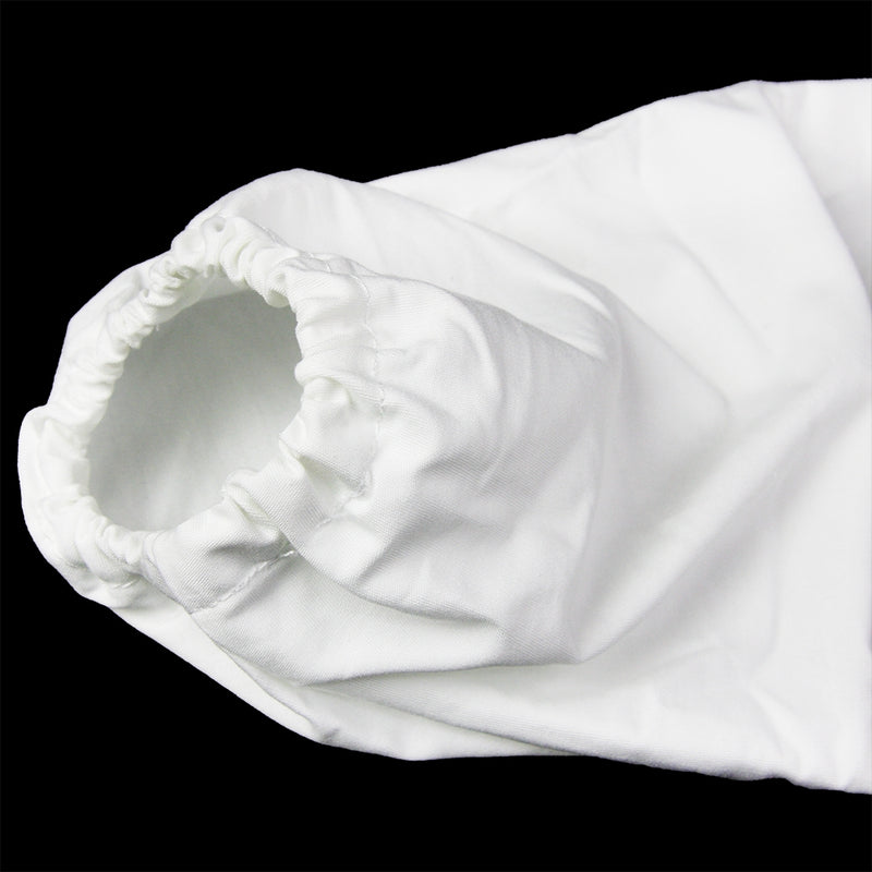Close-up of the elasticated sleeve.