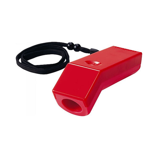 The red whistle with accompanying cord.