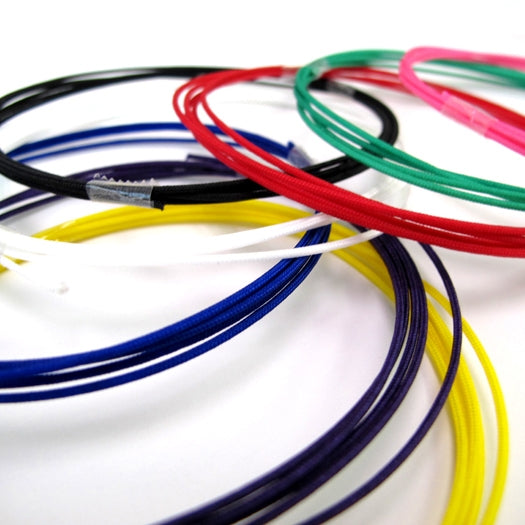 Close-up of the tetron tsuru strings.