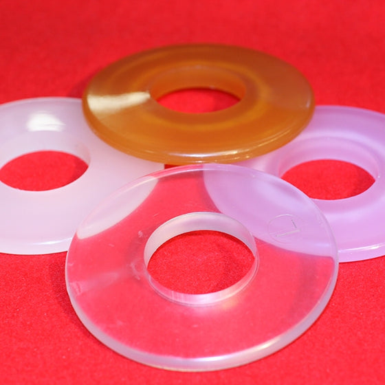 All four varieties of tsuba next to each other.