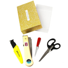  The contents of the maintenance kit and the box.