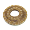 Full view of the double-layered leather tsuba.