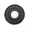 The kurozan tsuba seen directly from above.