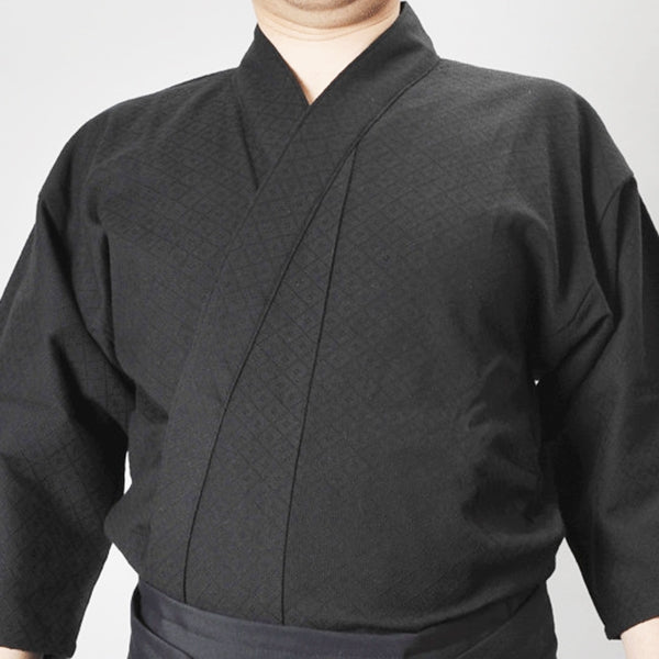 Straight on view of the dogi when worn.