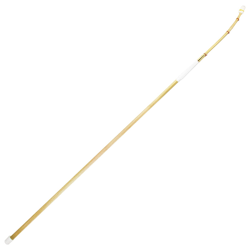 Full view of the white oak version of the naginata.