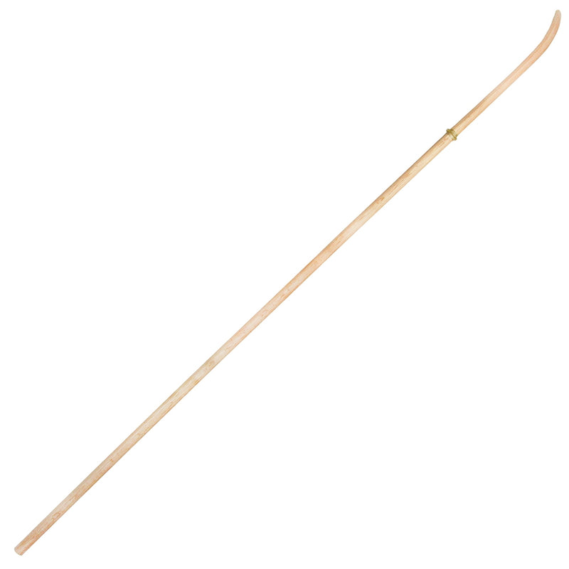 Full view of the red oak naginata.