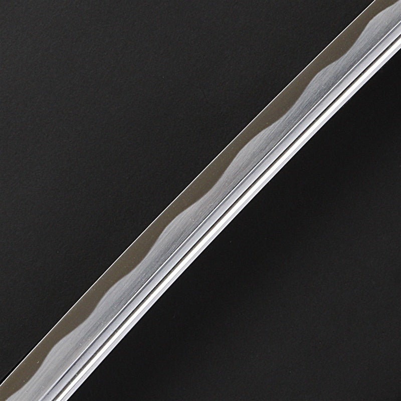 Close-up of the blade and hamon.
