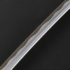 Close-up of the blade and hamon.