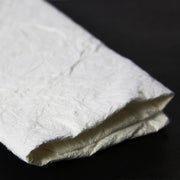 Close-up of the paper's texture.