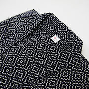 navy edo zashi kendo gi pattern close up