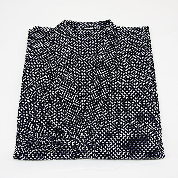 navy edo zashi kendo gi pattern folded